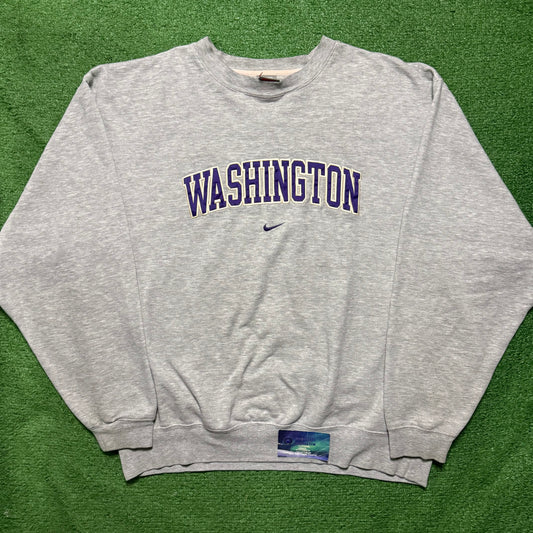 Vintage Washington Huskies Nike Center Swoosh Crewneck