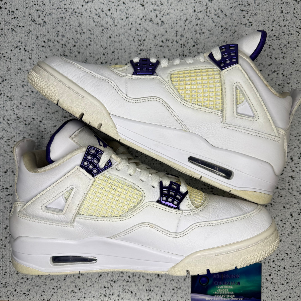 Jordan 4 Purple Metallic 8 Men “Preowned”