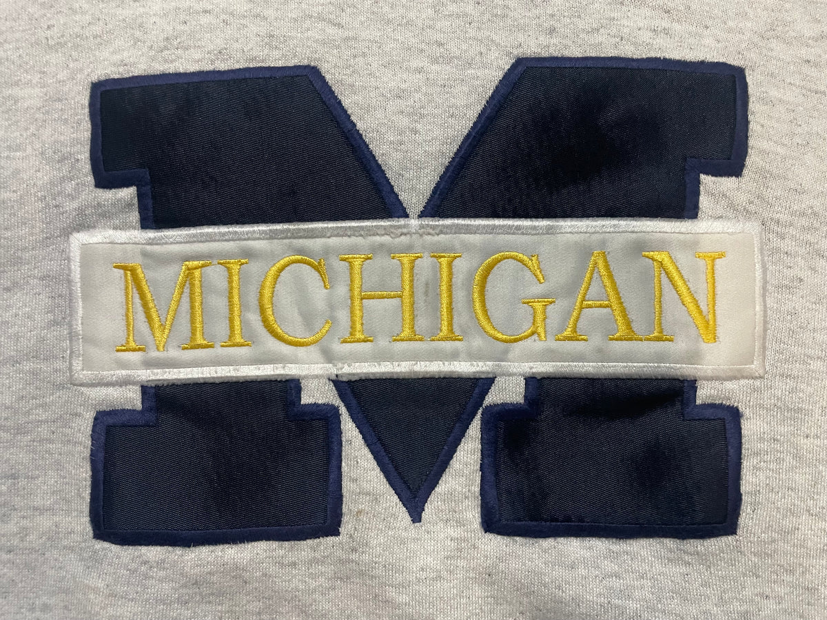 Vintage 1990s University of Michigan embroidered crewneck