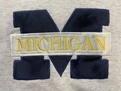 Vintage 1990s University of Michigan embroidered crewneck