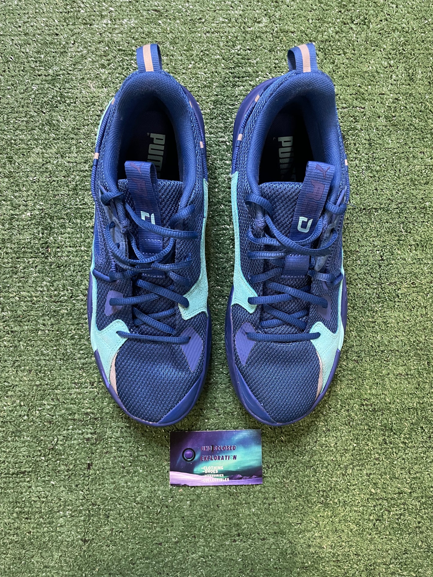 Puma J Cole X RS dreamer E line blue size 10.5men/12women