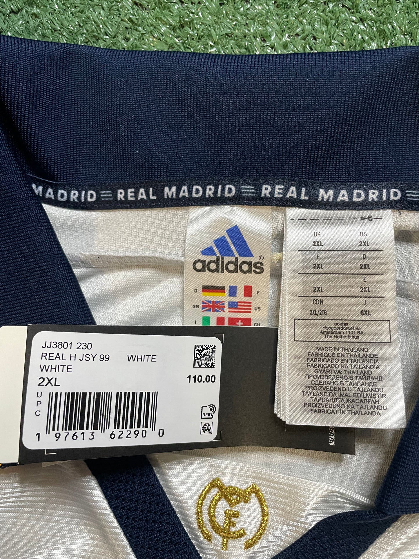 Adidas Real Madrid '99/00 White Home Soccer Jersey