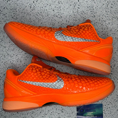 Nike Kobe 6 Total Orange 12 Men “Preowned”