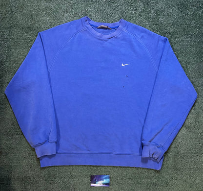 Vintage 2000s Nike blue swoosh crewneck