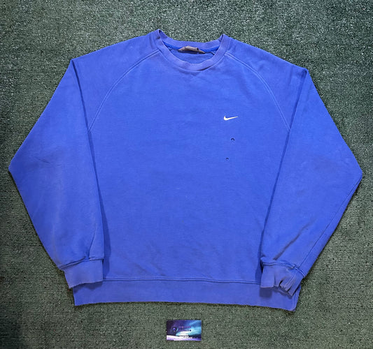 Vintage 2000s Nike blue swoosh crewneck