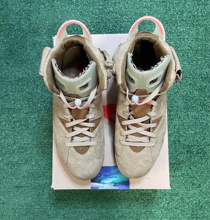 Air Jordan 6 Travis Scott British khaki size 10.5men/12women