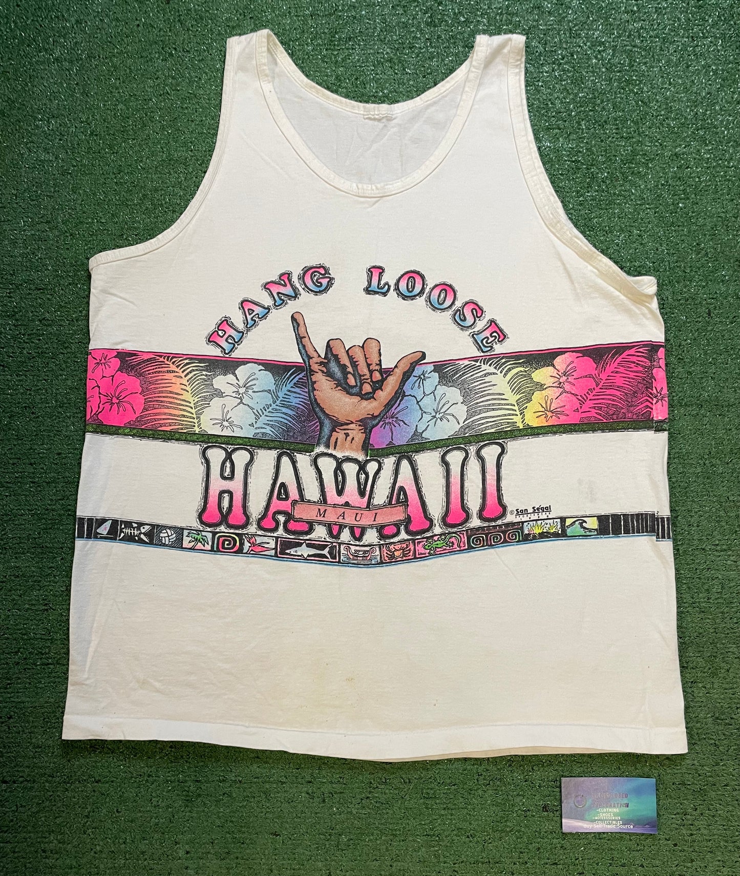 Vintage 1990s Hang Loose Hawaii tank top