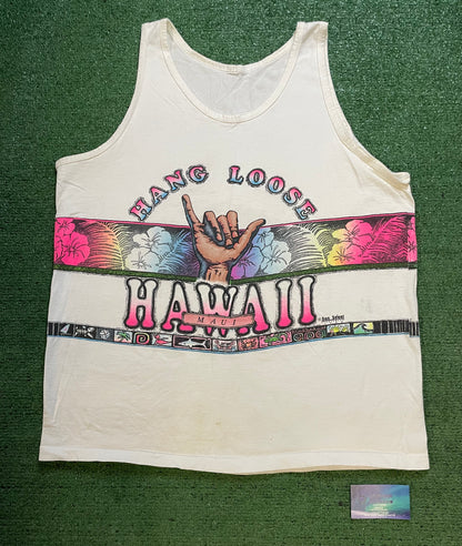Vintage 1990s Hang Loose Hawaii tank top