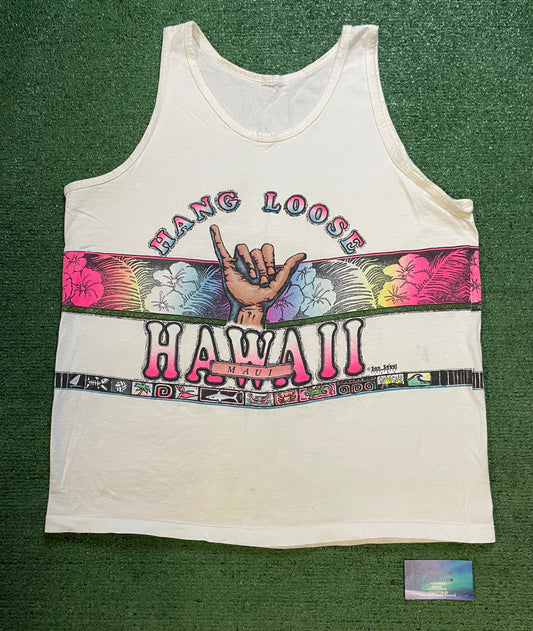 Vintage 1990s Hang Loose Hawaii tank top