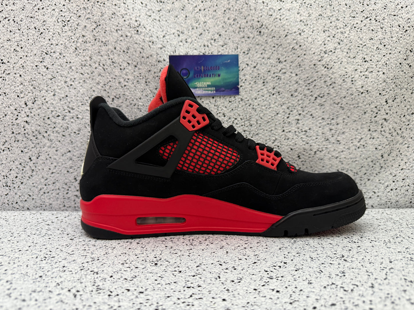 Jordan 4 Red Thunder 10.5 Men/11 Women “Preowned”