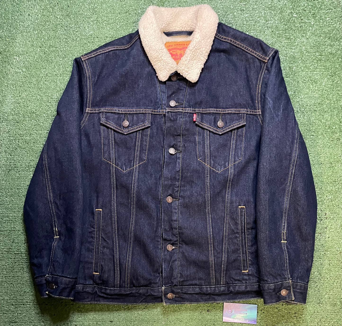 Levi dark wash Sherpa jean jacket
