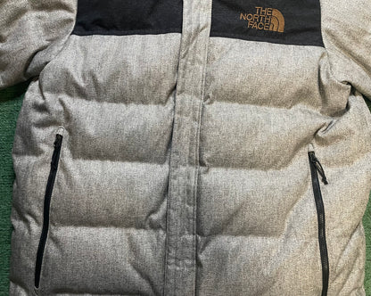The North Face Nuptse ridge gray and black parka