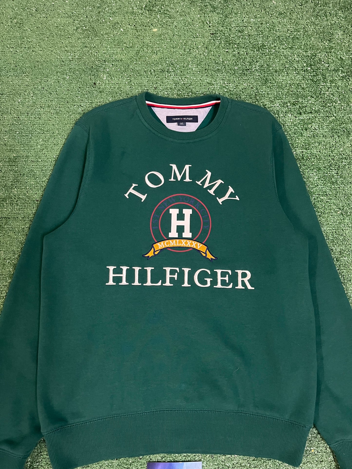 Tommy Hilfiger embroidered green Crewneck