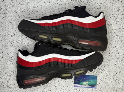 Nike Air Max 95 Black Varsity Red 11 Men/12.5 Women “Preowned”