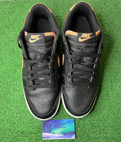 Nike Dunk low black amber brown size 9men/10.5women