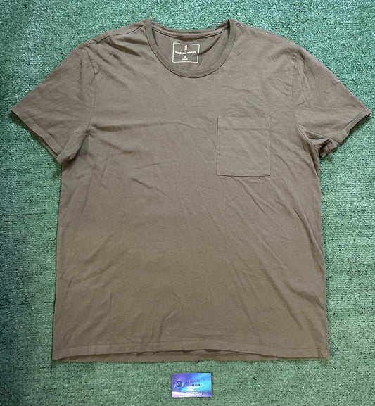 Mutual weave olive green pocket tee