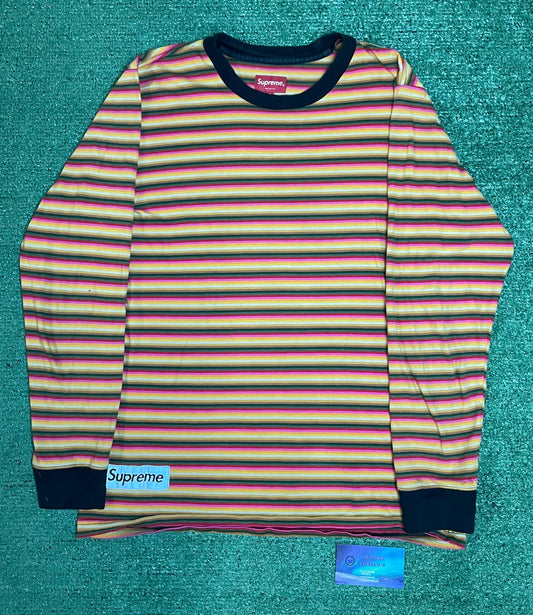 Supreme stripped longsleeve tee