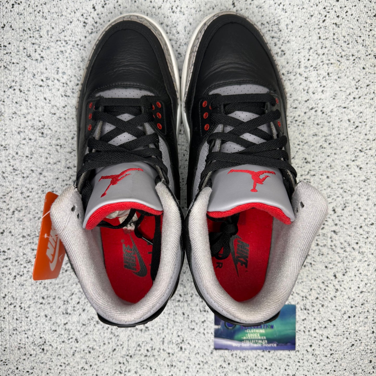 Jordan 3 Black Cement 9.5 Men “Preowned”
