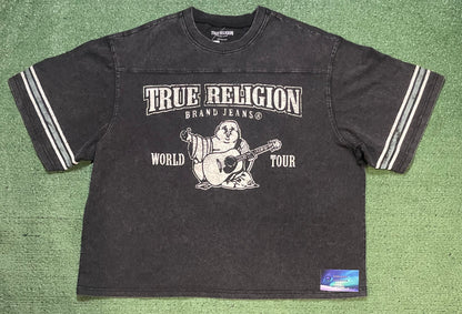 True Religion world tour grey tee