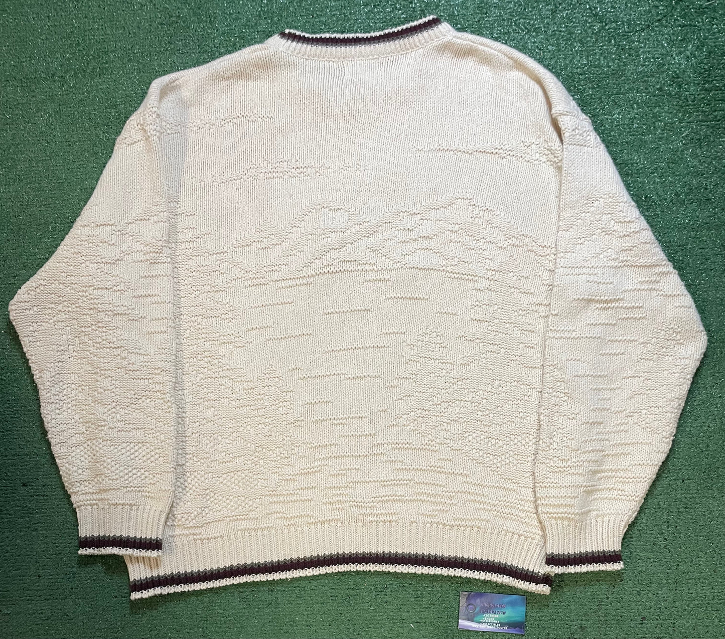 Vintage 1990s Deer knit embroidered crewneck