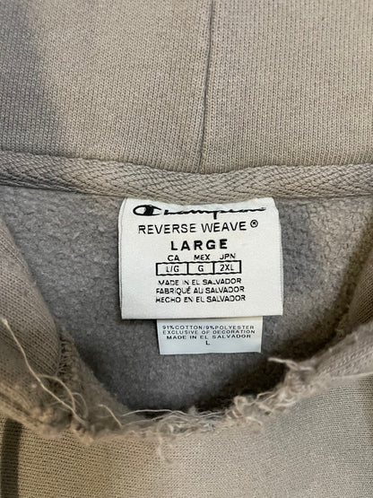Vintage 1990s Champion reverse weave tan hoodie