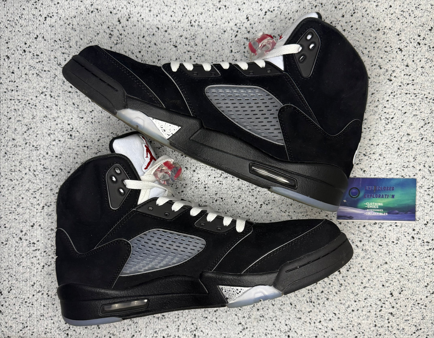 Jordan 5 Black Metallic Reimagined 11 Men/12.5 Women “Preowned”