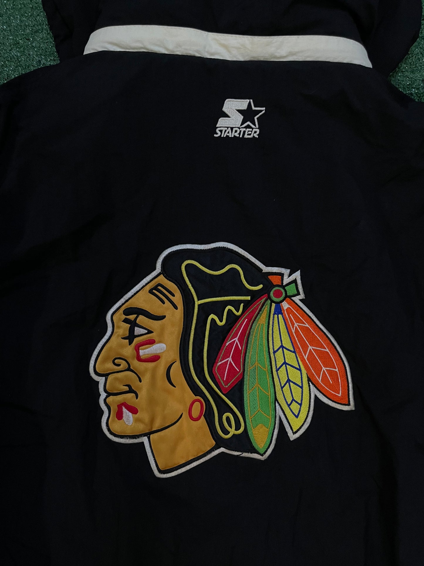 Vintage 1990s Chicago Black Hawks NHL Jacket