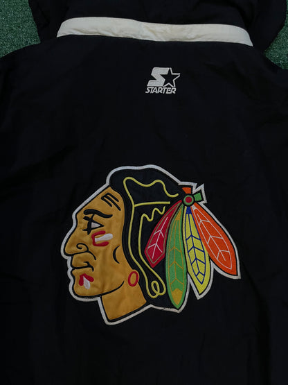 Vintage 1990s Chicago Black Hawks NHL Jacket
