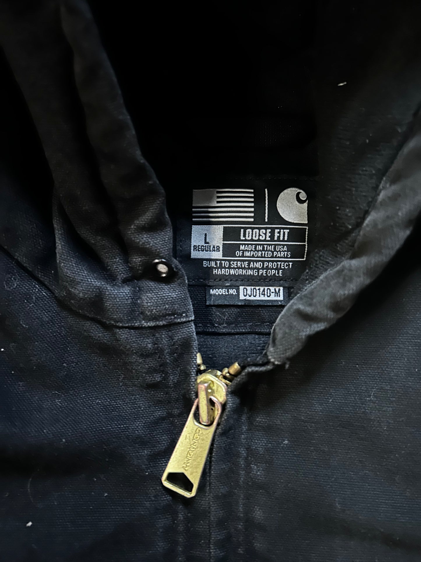 Carhartt Hooded black jacket