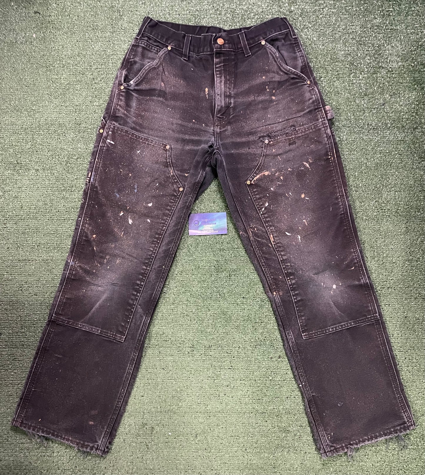 Vintage Carhartt black double knees pants
