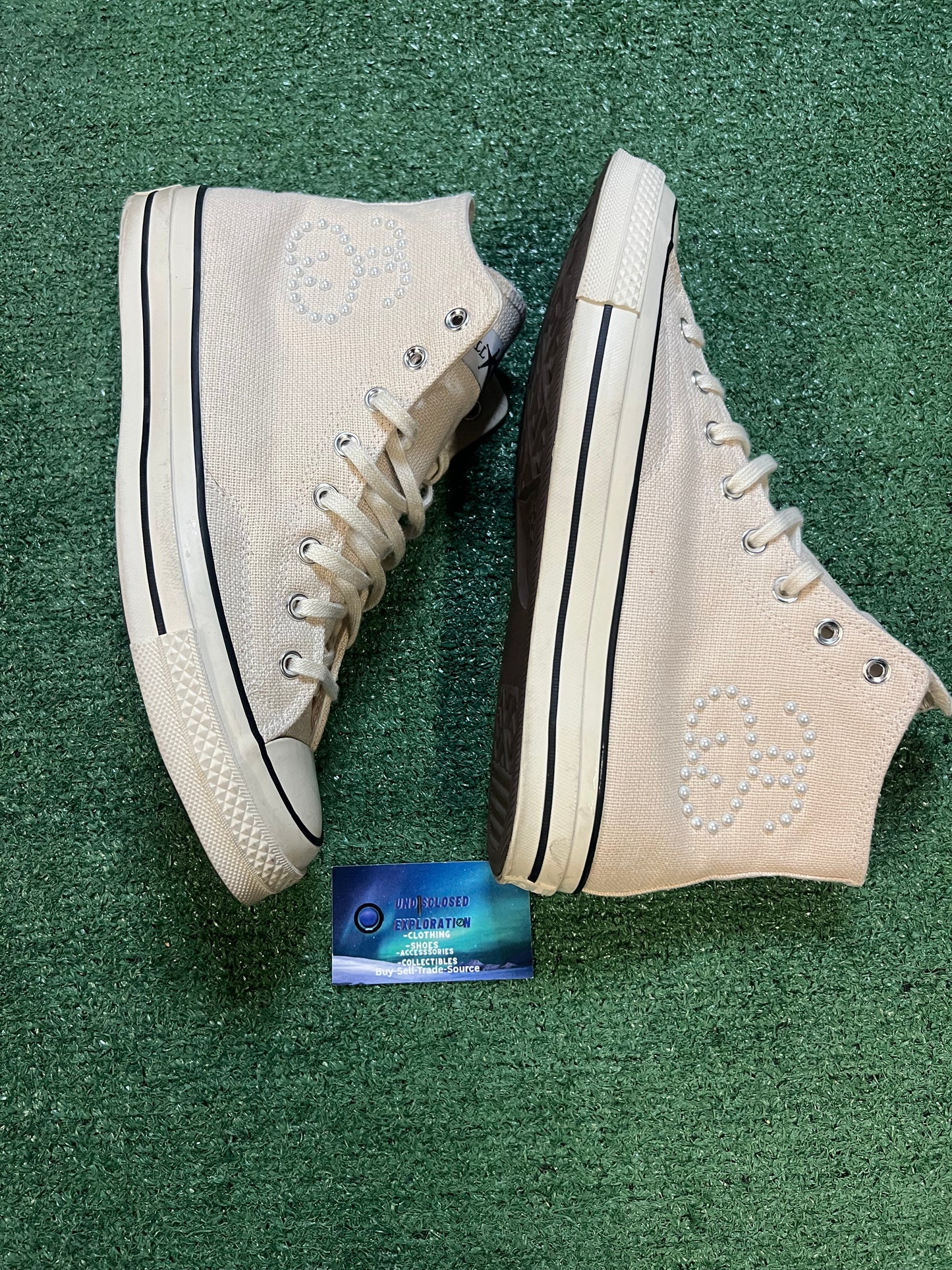 Converse chuck Taylor All star 70 X Stussy fossil pearl size 11.5men/13women