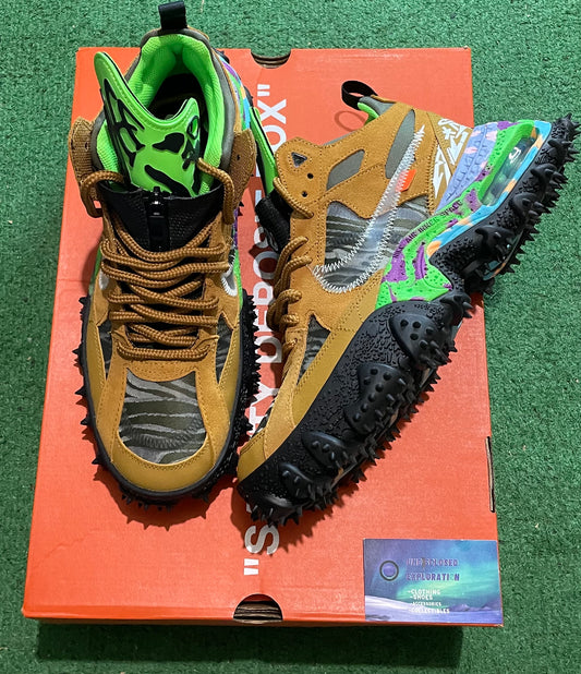 Off-white x nike air terra forma wheat size 10.5men/12women