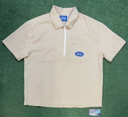 Ford striped quarter zip