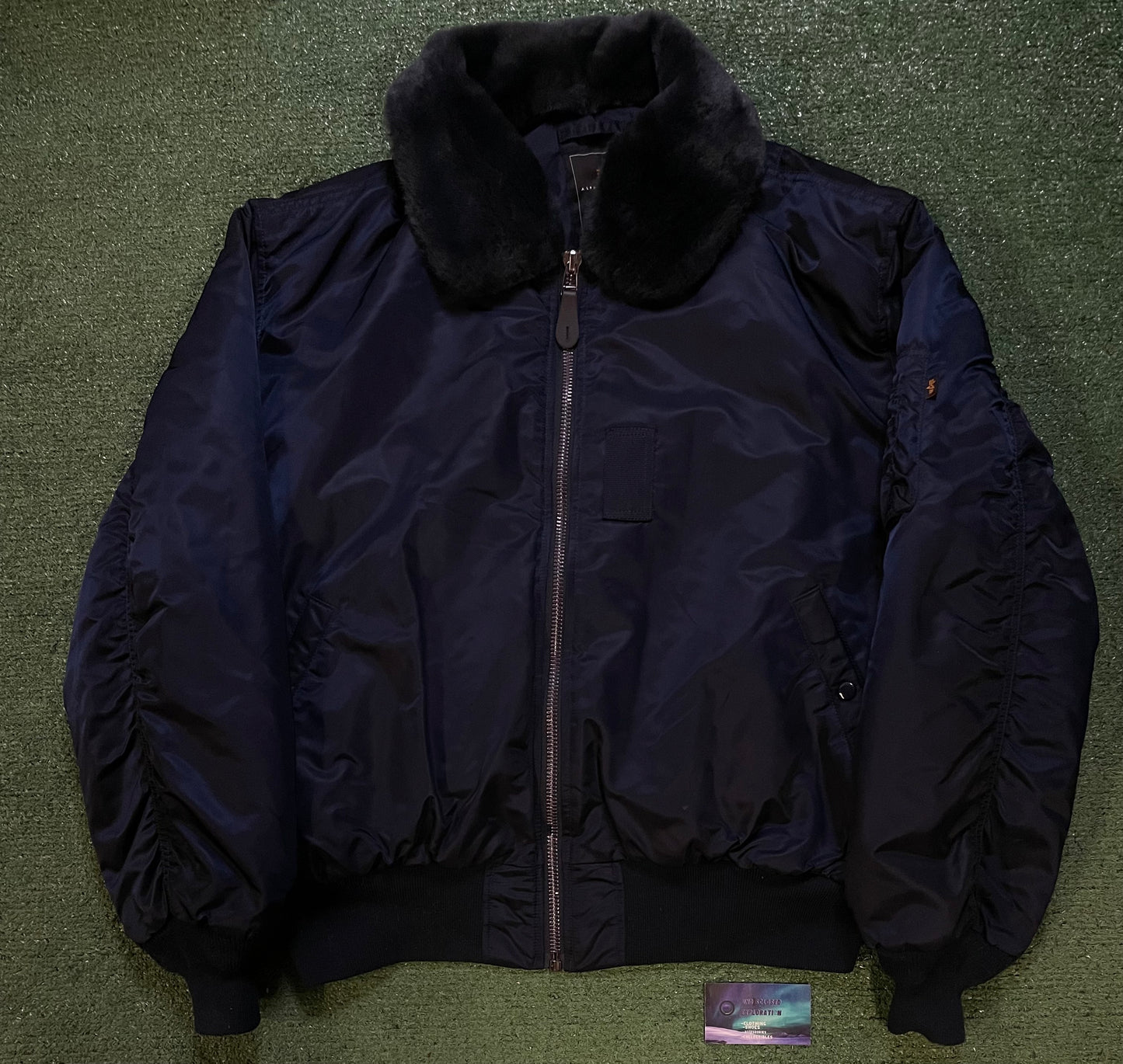 Vintage Alpha industries bomber navy jacket