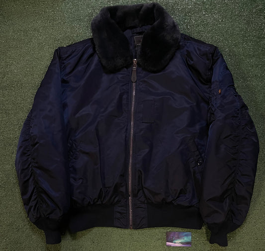 Vintage Alpha industries bomber navy jacket