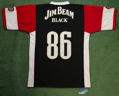 Vintage Jim Beam black 86 football jersey