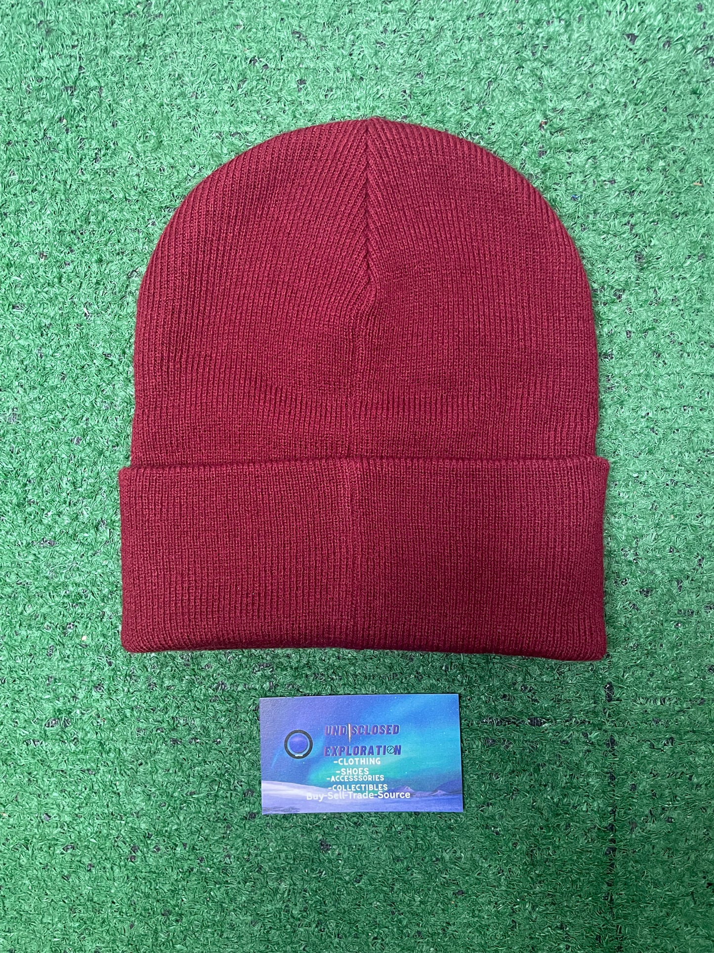 Under Armour red logo beanie