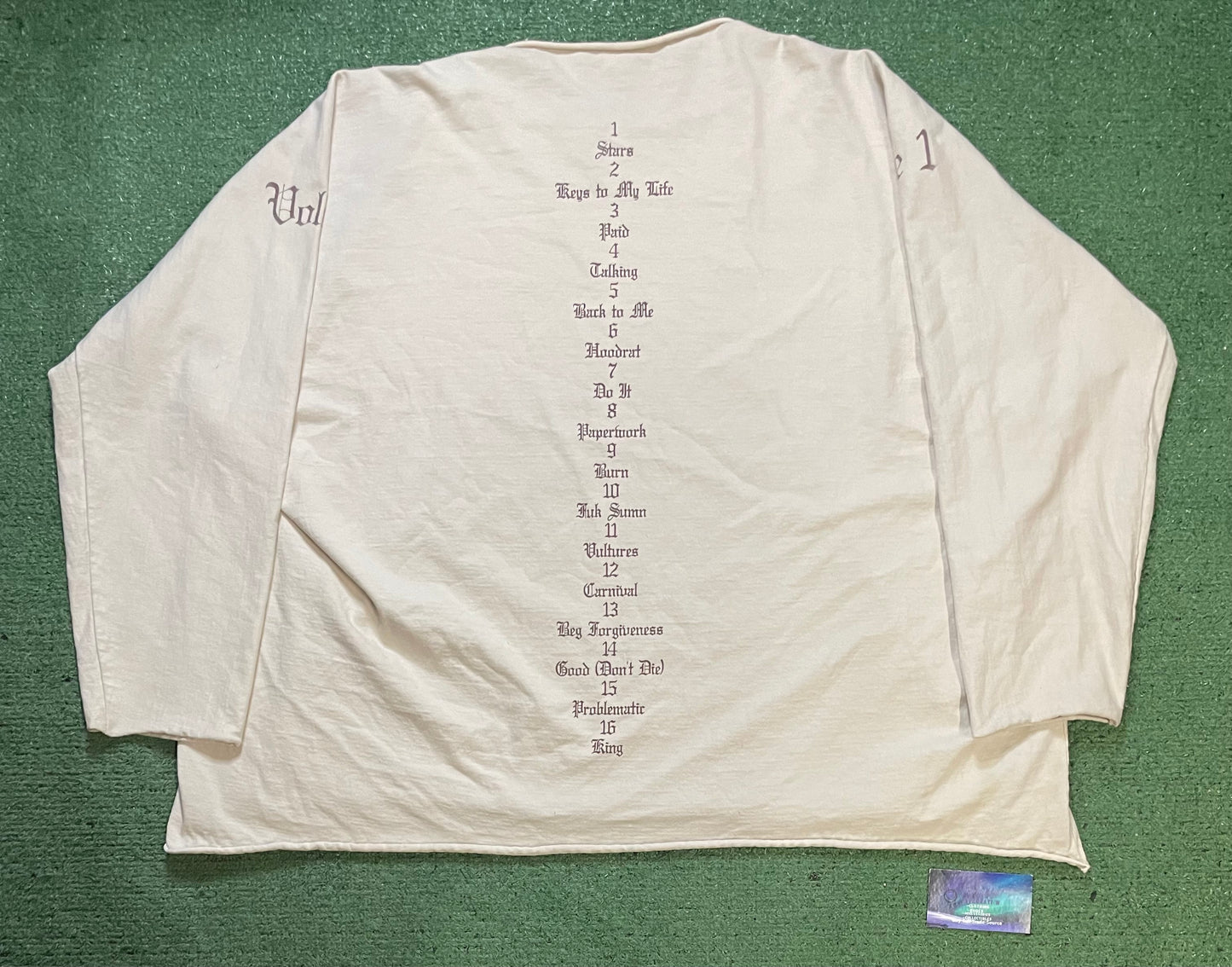 Kanye West vultures beige longsleeve