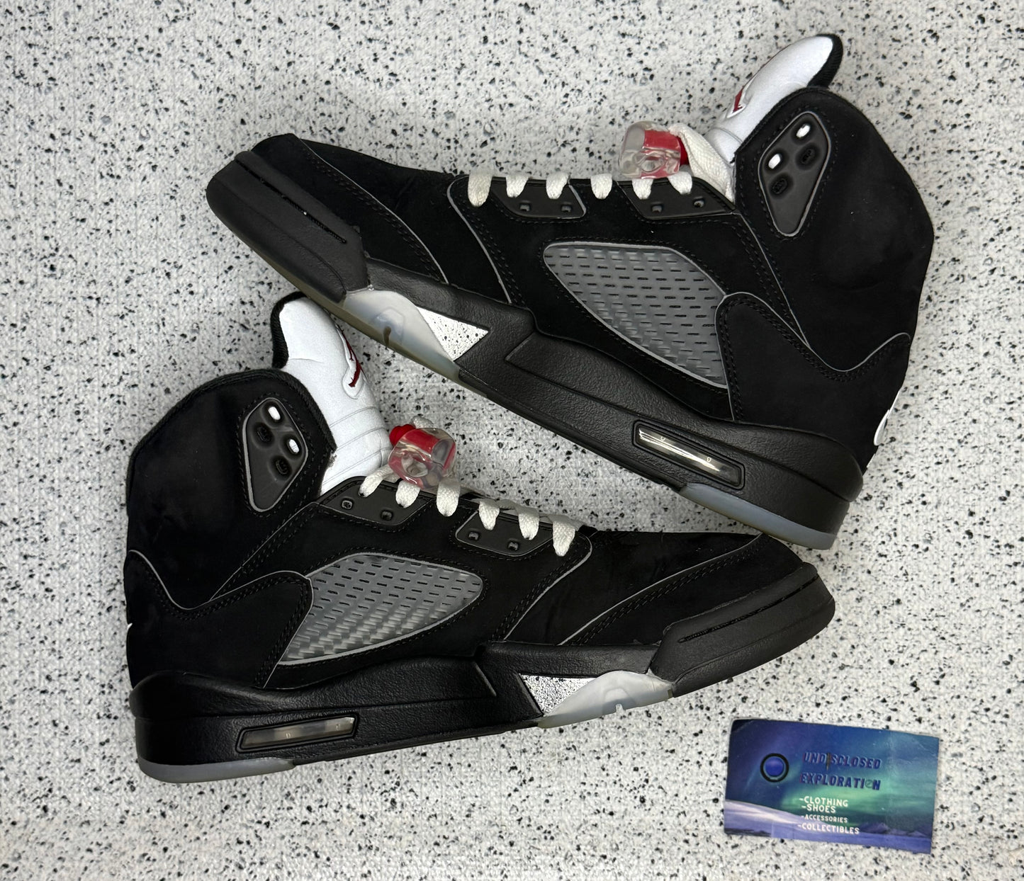 Jordan 5 Black Metallic Reimagined 8 Men/9.5 Women “Preowned”