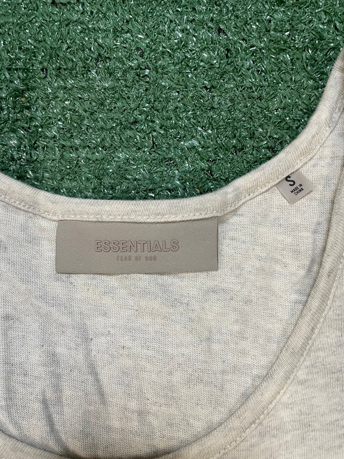 Fear of God Essentials grey tank top