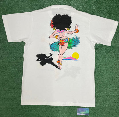 Vintage 1980s betty boop hula girl tee