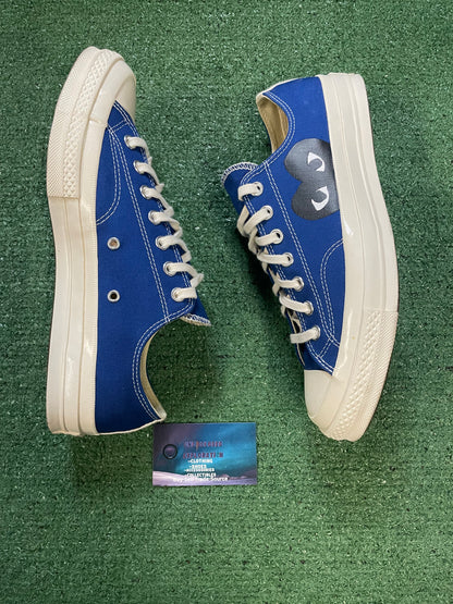 Converse x Comme Des Garçon Chuck 70 OX CDG Play blue size 10men/11.5women