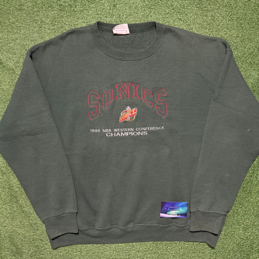 Vintage Seattle SuperSonics Western Conference Champs Crewneck