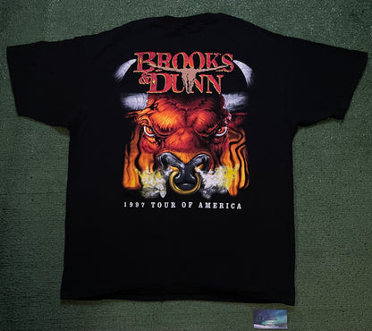 Vintage 1990s Brooks & Dunn the tour of America double sided tee