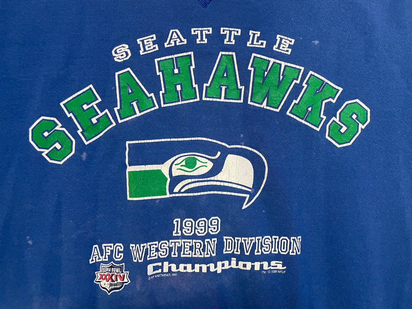 Vintage 1990s Seattle Seahawks AFC Western Division crewneck