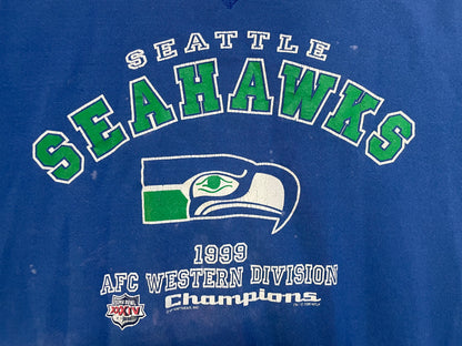Vintage 1990s Seattle Seahawks AFC Western Division crewneck