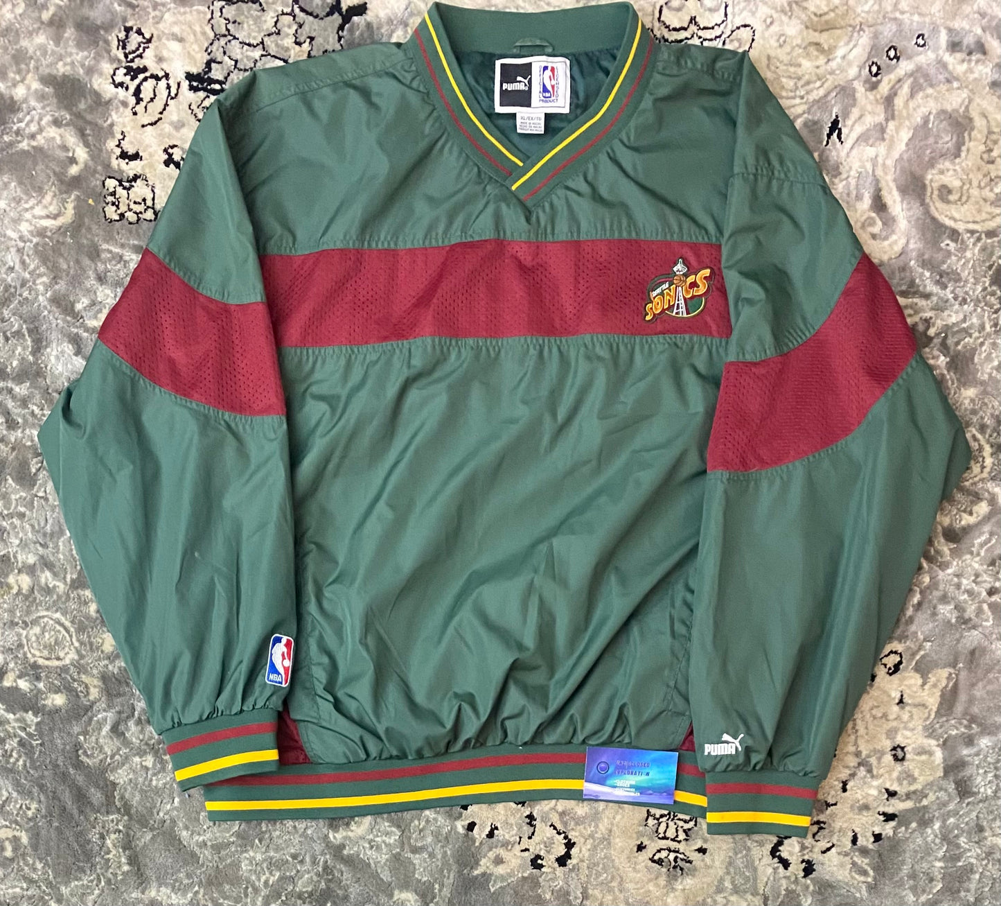 Vintage Seattle SuperSonics Puma Pullover