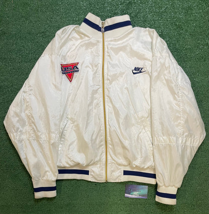 Vintage 1990s Nike USA Olympics track & field jacket