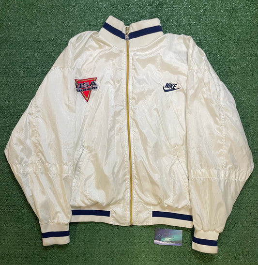 Vintage 1990s Nike USA Olympics track & field jacket