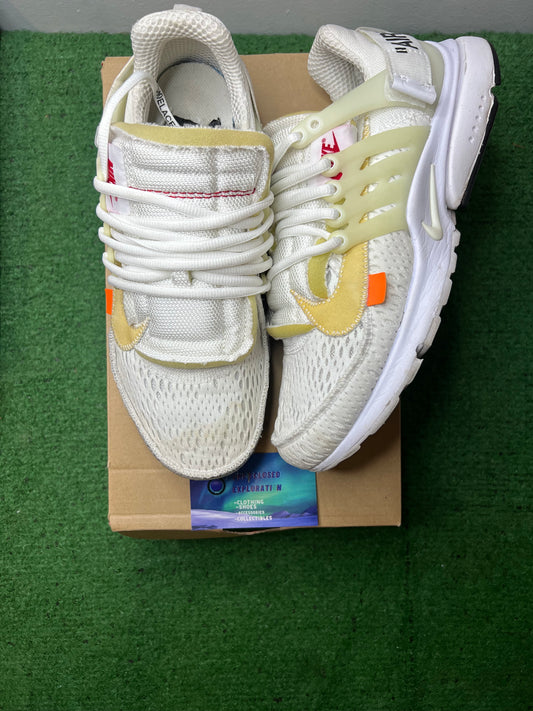 Nike x off white presto white 8men/9.5women